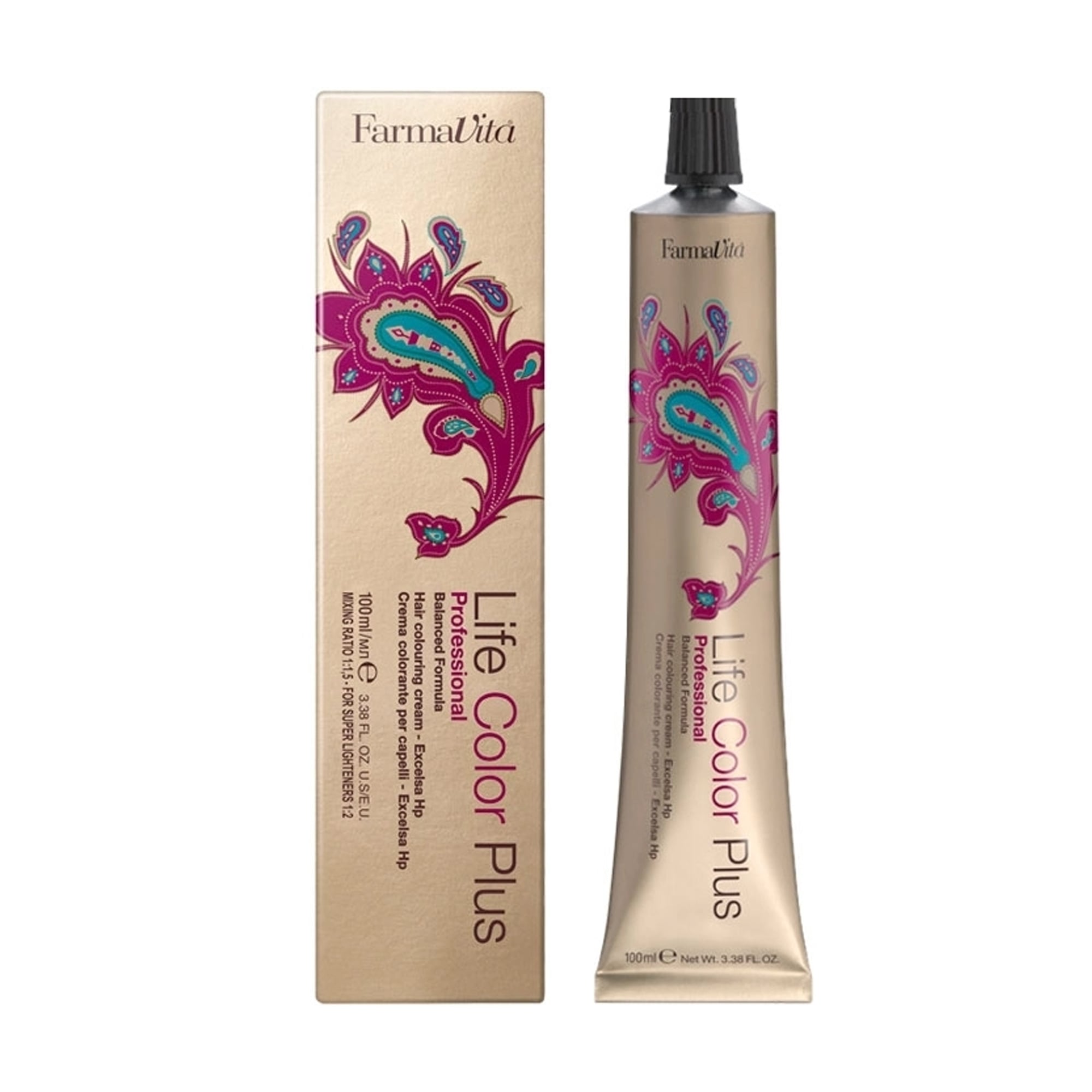 Уцінка! Перманентна крем-фарба для волосся FarmaVita Life Color Plus Hair Colouring Cream 7.7 Дуже світлий коричневий кашемір, 100 мл
